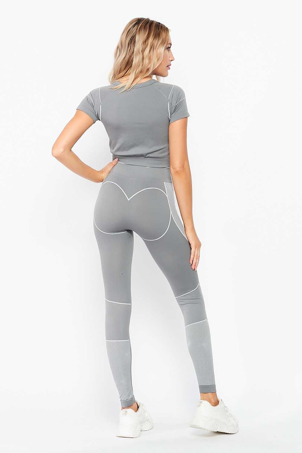 Active Seamless Cropped Top and Leggings Set