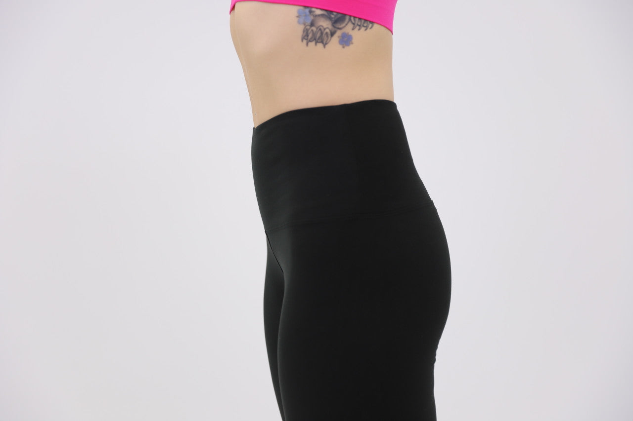 Peach Skin 5 inch High Waist Band Full Length Leggings