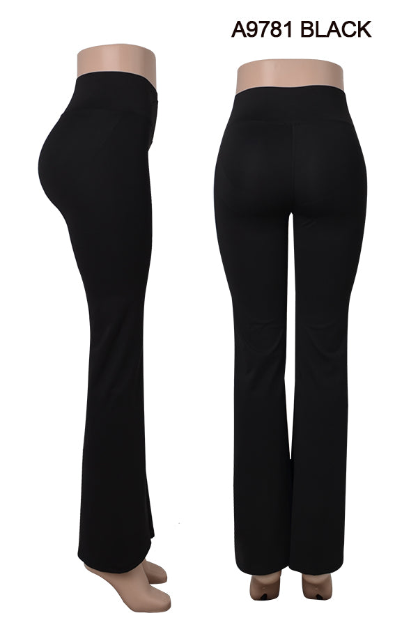 Faja Hip Lift Cross Waist Flare Yoga Legging