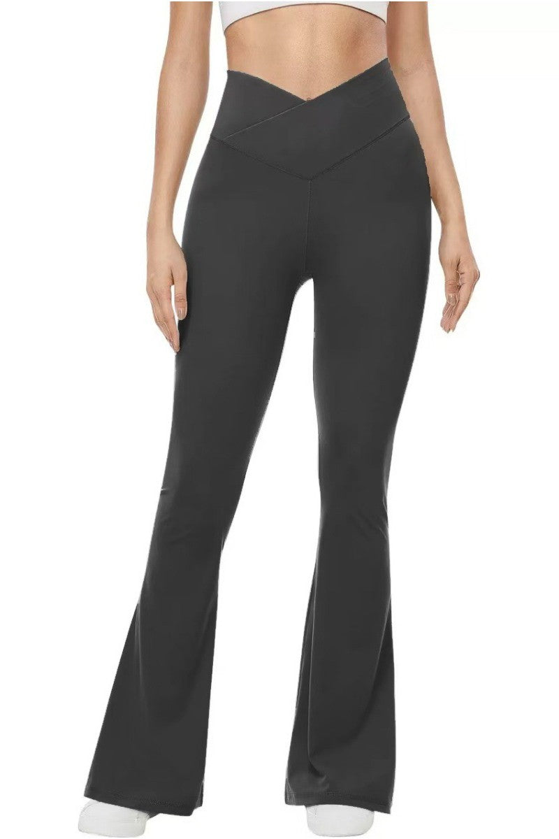 Faja Hip Lift Cross Waist Flare Yoga Legging